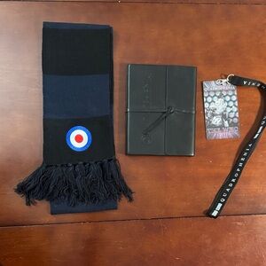 The Who Quadrophenia Tour Collector Set. Includes scarf, journal and VIP lanyard